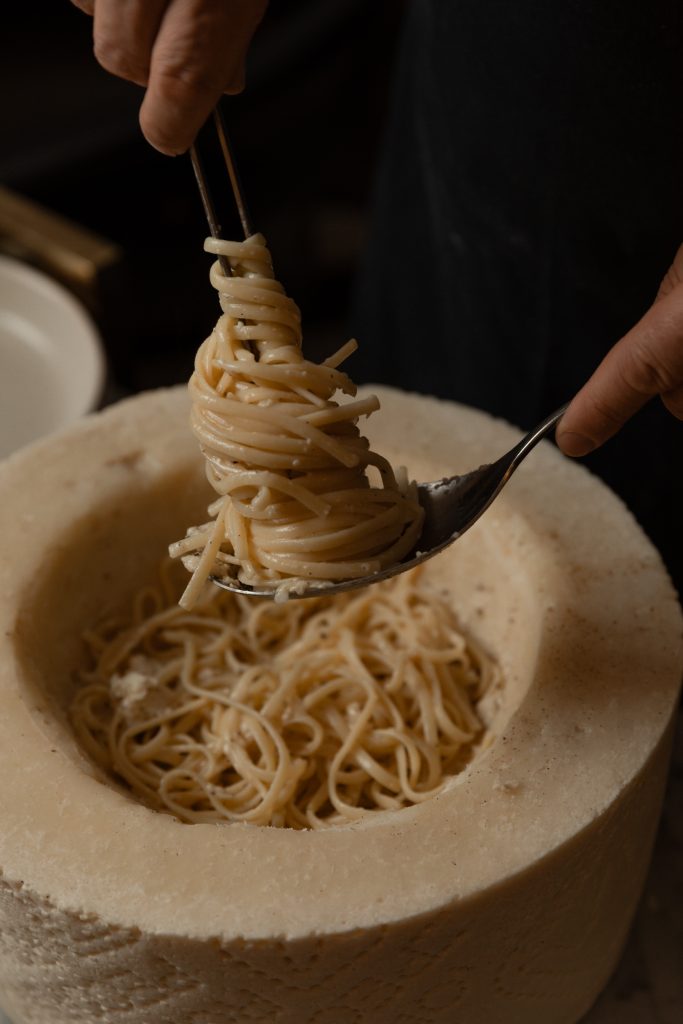 Tesoro Cheese Wheel Pasta Experience