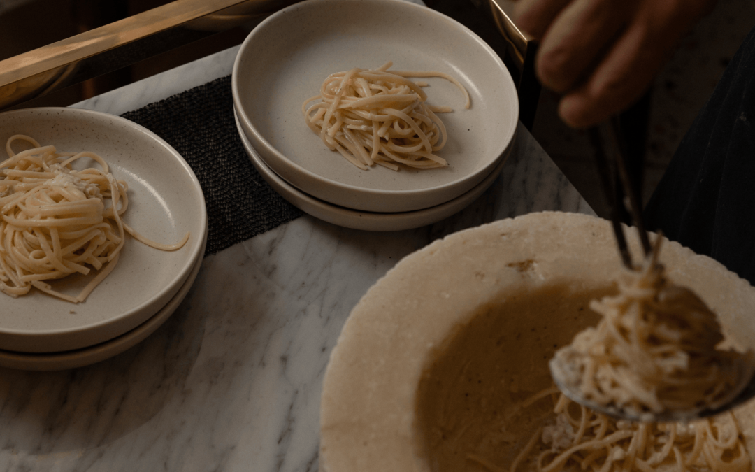 Cheese Wheel Pasta in Hobart